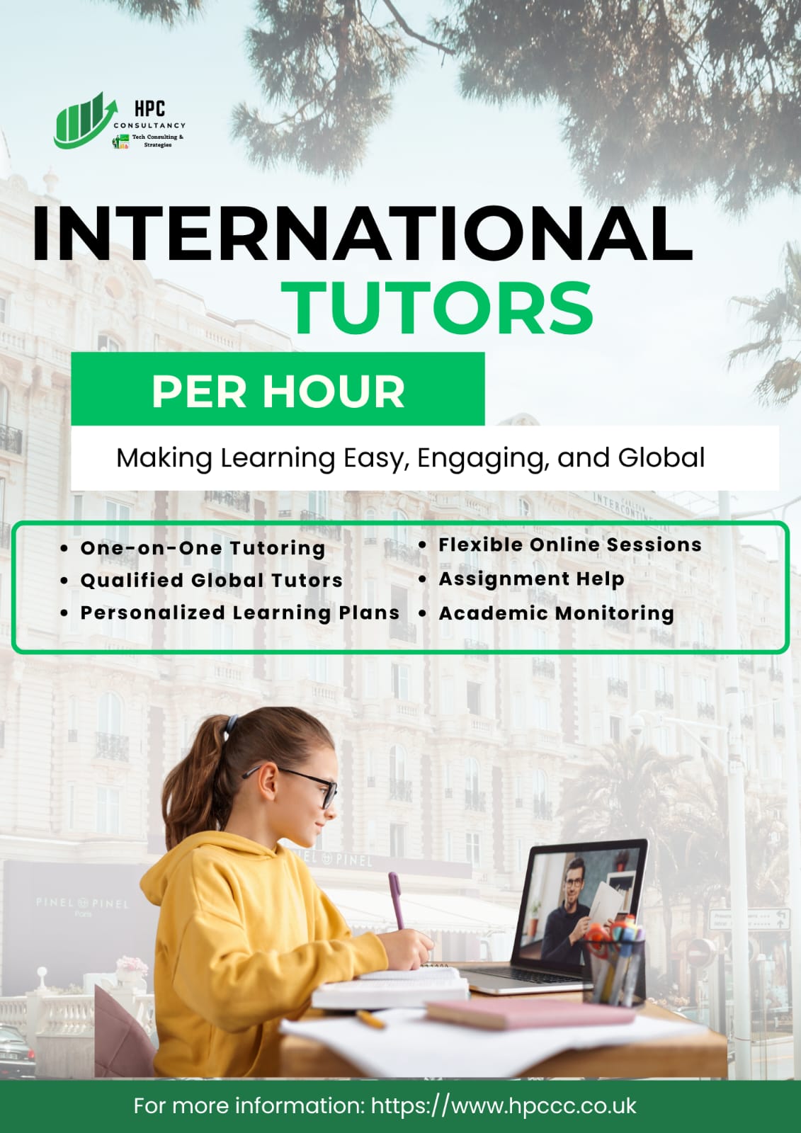 International Tutors per hour