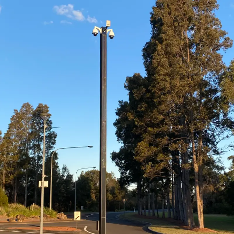 Sustainable and Cost-Effective Solar Poles